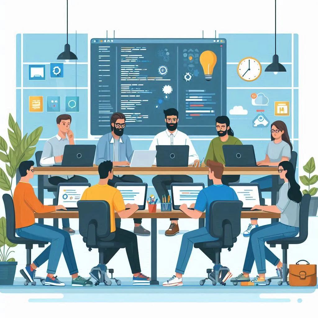 Reindeer Software development team working together