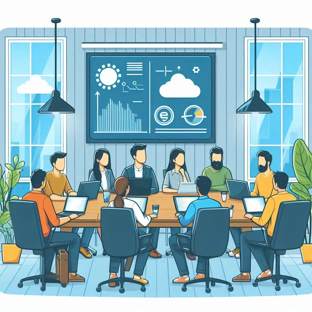 Reindeer Software team in a project planning meeting